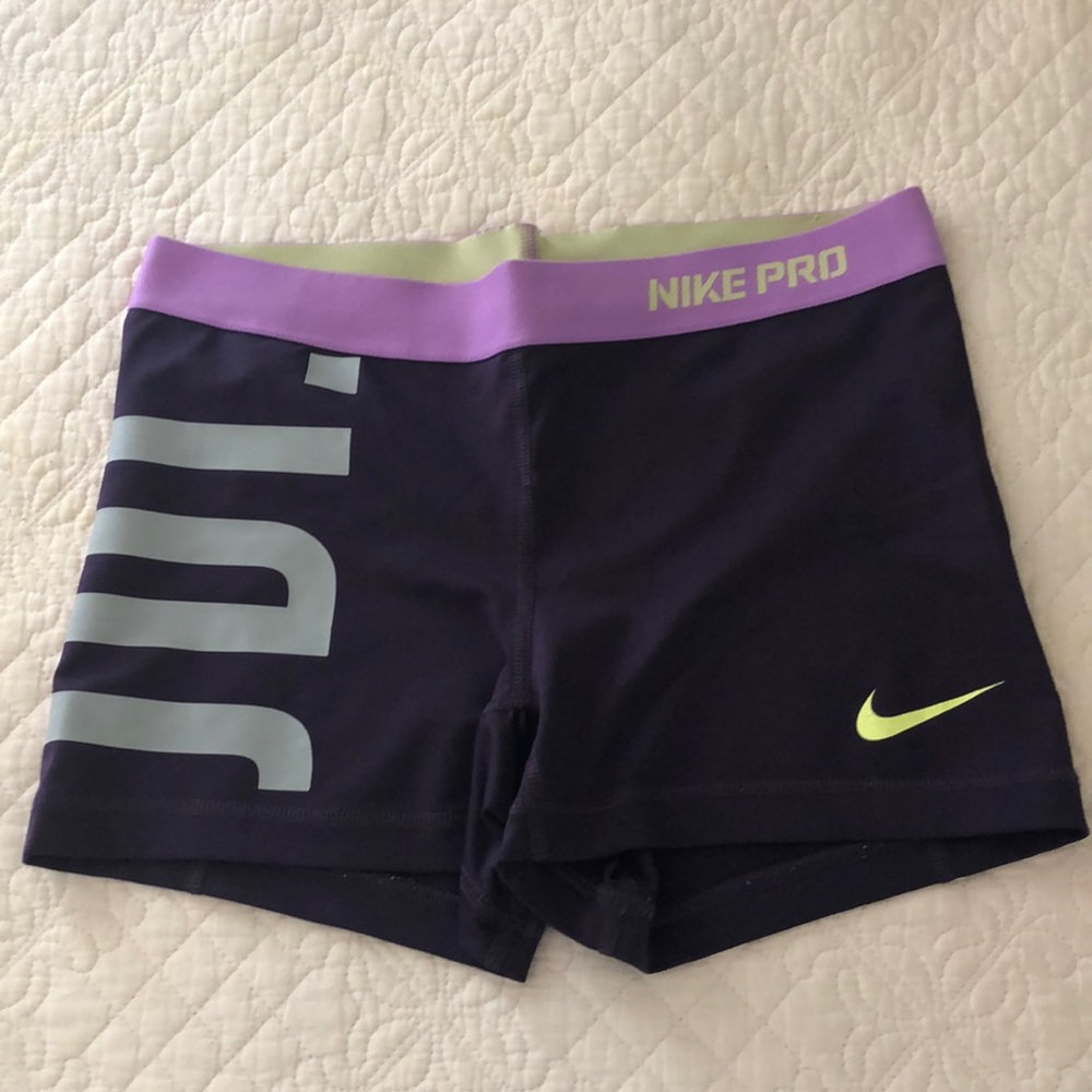 Nike Pro’s dri-fit spandex shorts